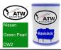 Preview: Nissan, Green Pearl, DW2: 500ml Lackdose, von ATW Autoteile West.